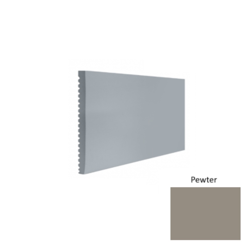 Contours #60 Candid Pewter Rubber Profiled Wall Base - Satin