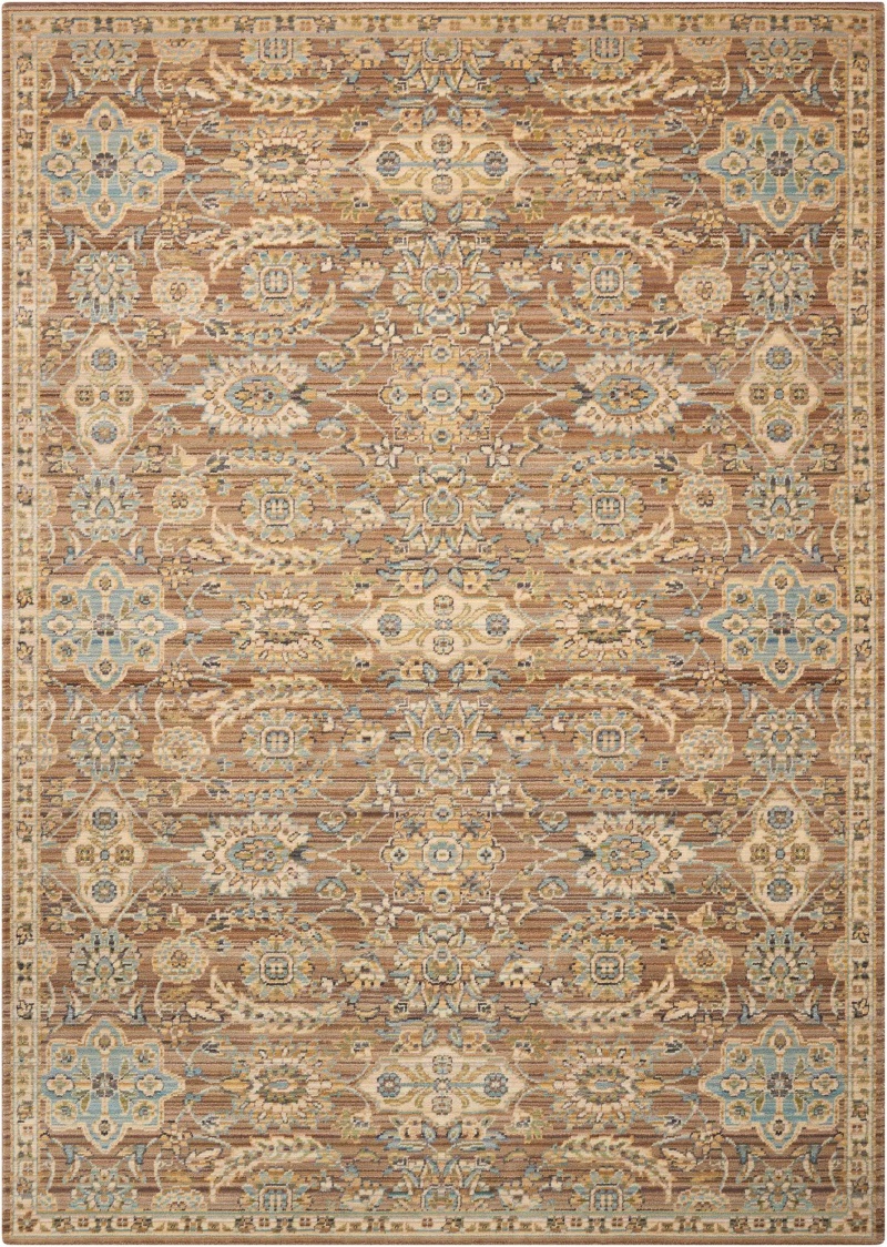 Timeless Mocha Wool Vintage Area Rug, 8 Ft X 10 Ft