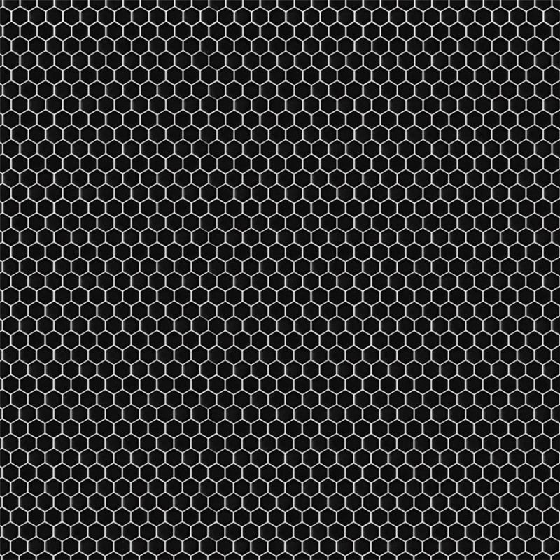 Colmena Carbon Porcelain Mosaic - 11 1/2" X 11 5/8" Hexagon - Matte