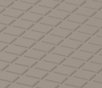 Johnsonite Wetlands Diamond Solid Color Rubber Tile - Textured - 24" X 24"