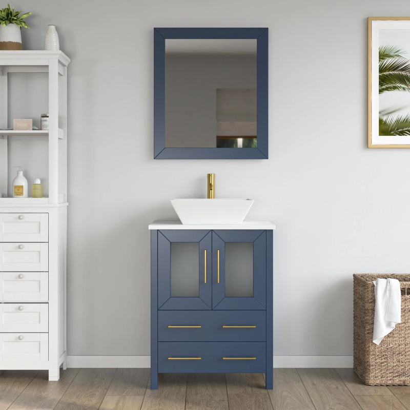 Cvc Espresso Solid Wood Freestanding Vanity Cabinet