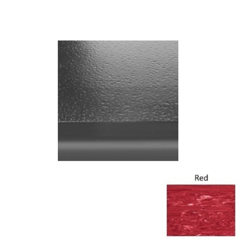 Marbleized 99 Red Rubber (Sq) Stair Tread - Hammered