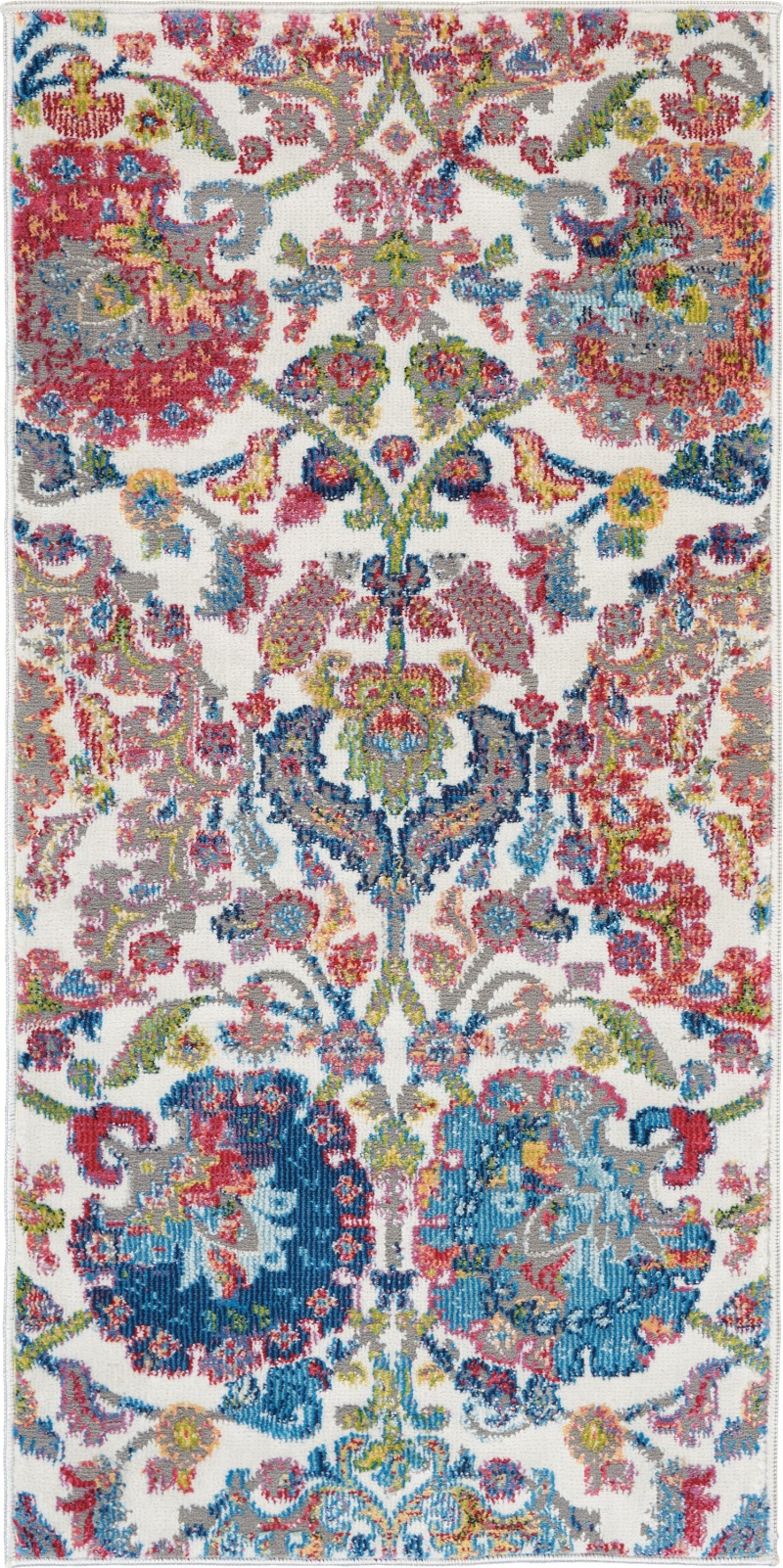 Ankara Global Anr06 Ivory / Blue Area Rug