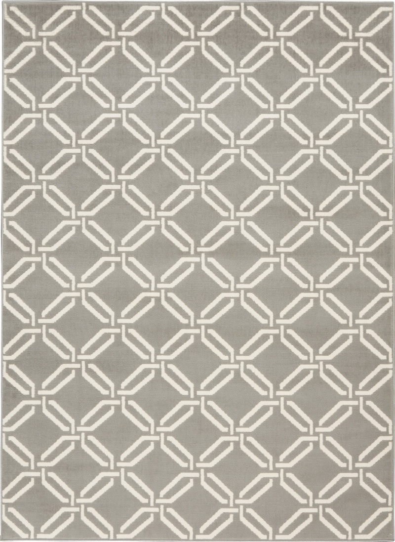 Jubilant Grey Contemporary Area Rug 6 ft x 9 ft