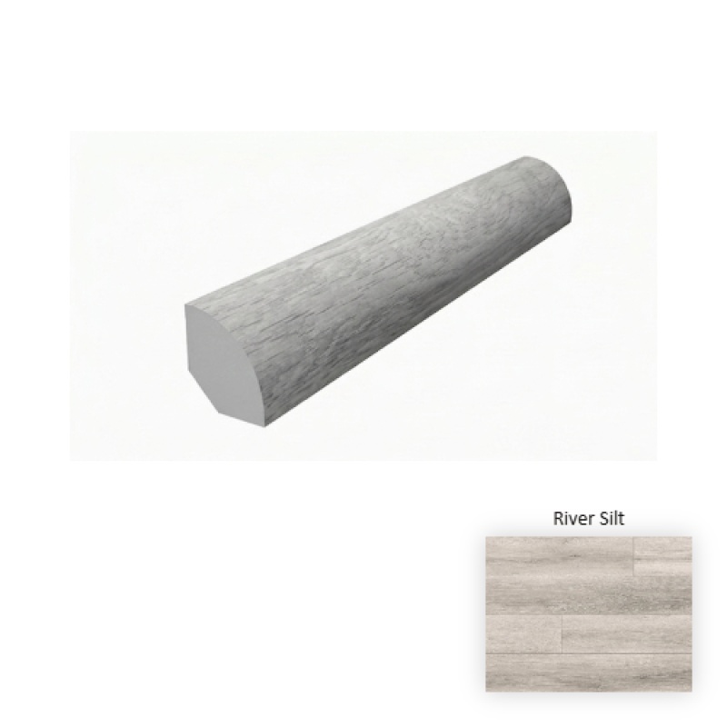 Foundation River Silt Luxury Vinyl Moulding / Trim - 96" Quarter Round - Urethane