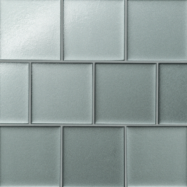 Kaikos Light Green Glass Tile - Matte - 4" X 4"