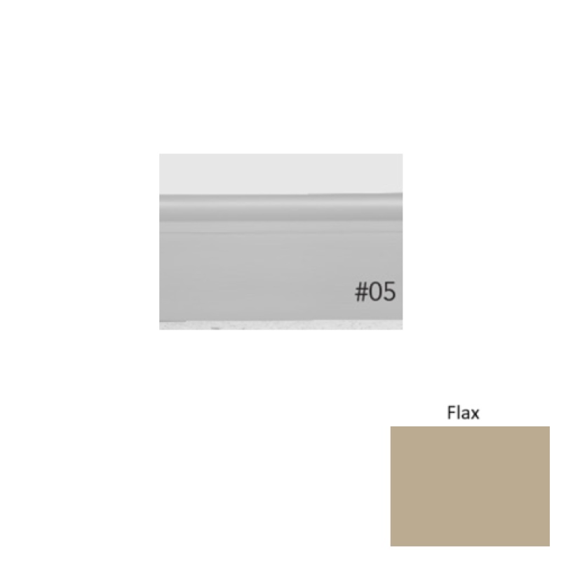 Pinnacle Plus #05 Contrive Flax Rubber Coil Wall Base - 2 1/2" X 60 Ft