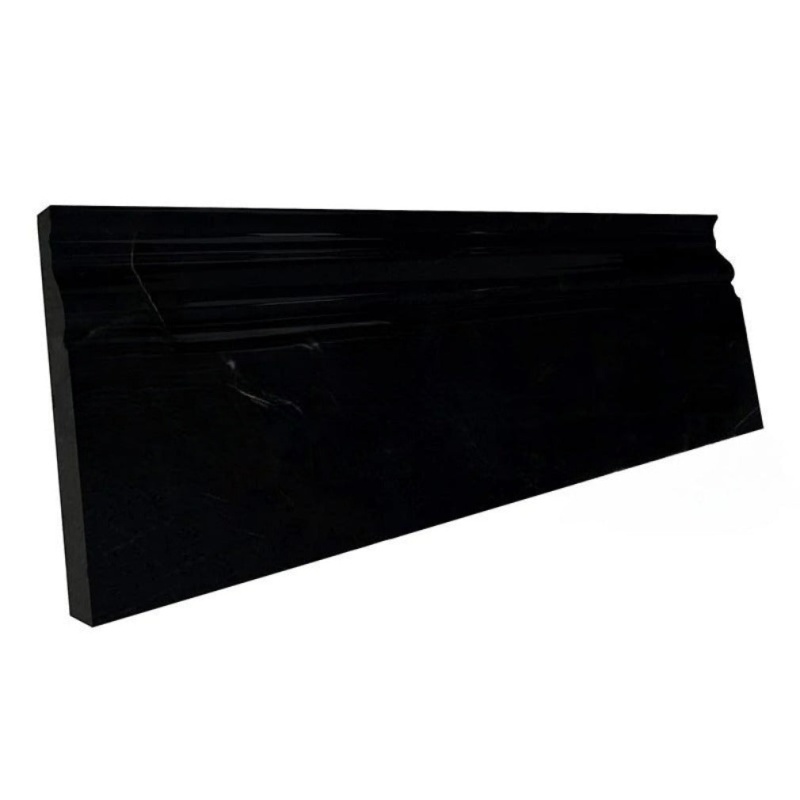 Absolute Black Granite Baseboard - 4" X 12" - Polished, Per Pack: 20 Sqft