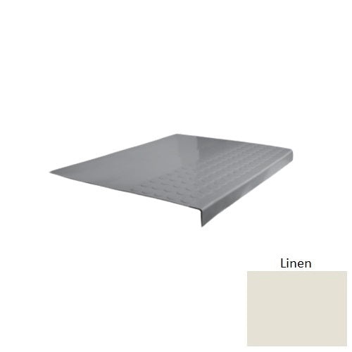 Flextones Linen Type 701 Distinct Designs Rubber - 12" X 72" Stair Tread - Rgt Radial Ii Raised Disc Design