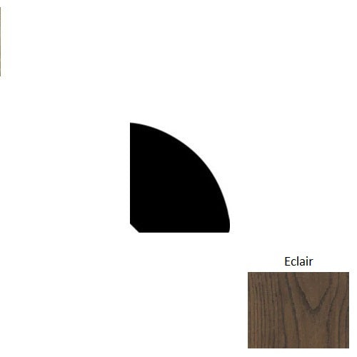 Chateau Eclair Hardwood Moulding / Trim - 84" Quarter Round - Wire Brushed