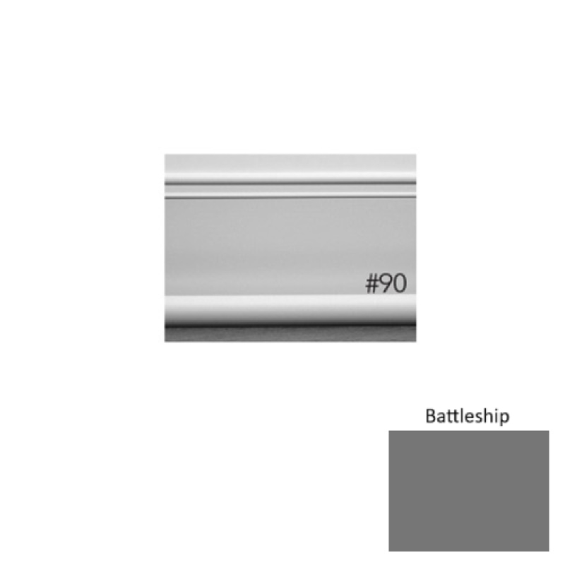 Pinnacle Plus #90 Intrigue Battleship Rubber Coil Wall Base - 4" x 60 Ft