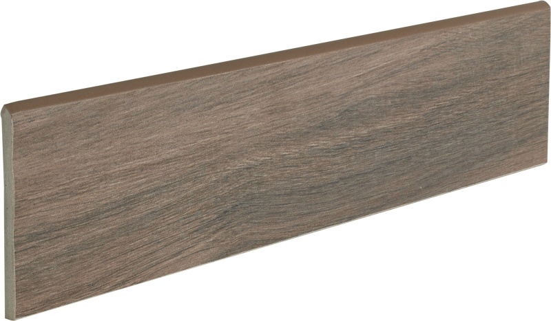 Sav Wood Iroko Porcelain Bullnose Trim 4" x 16"