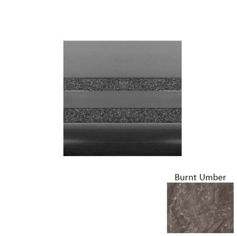 Roppe Marbleized Burnt Umber Rubber Stair Tread