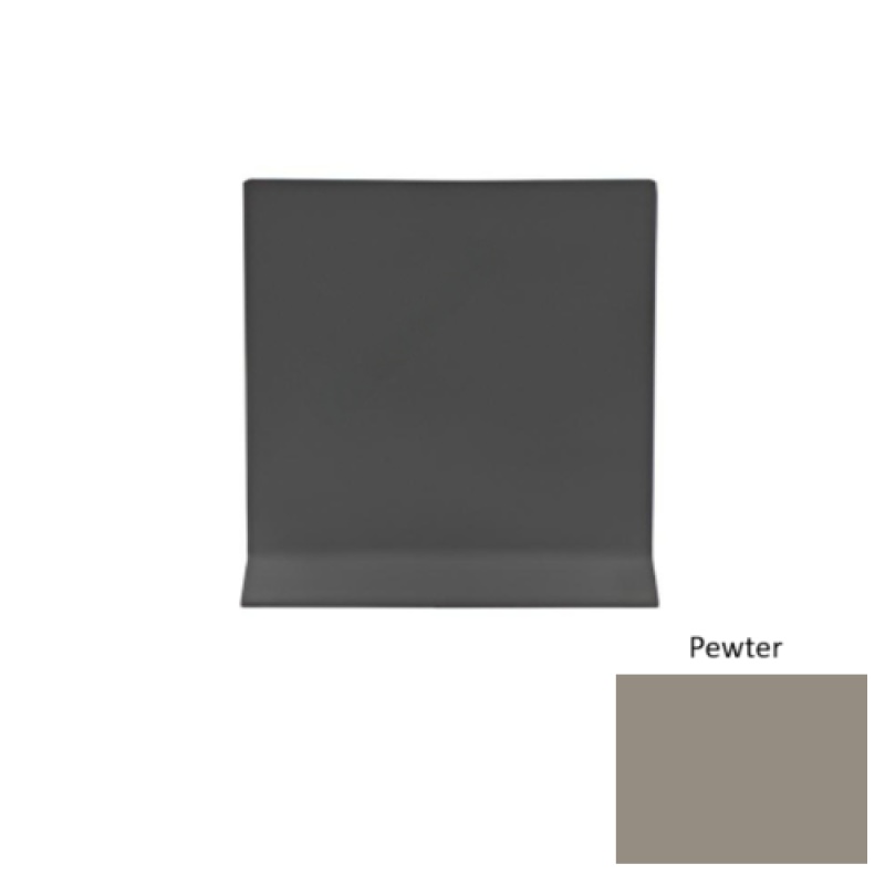 Pewter Vinyl Wall Base 4" x 48" x 1/8" Cove