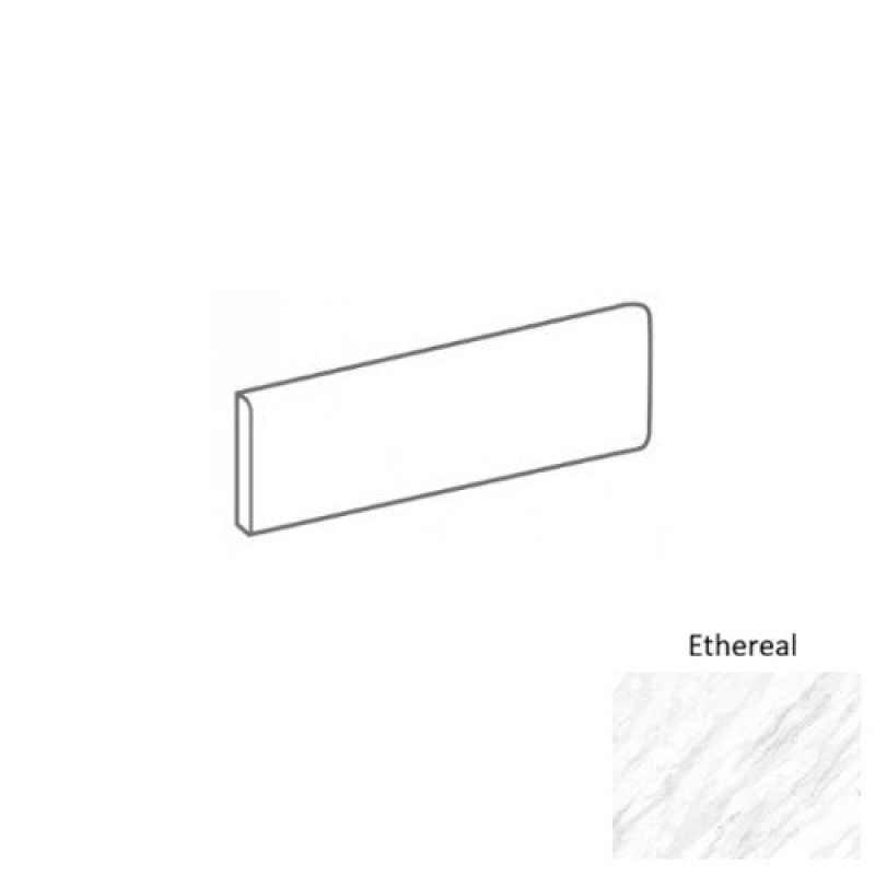 Venatura Ethereal Porcelain Floor & Wall Trim 3" x 12" Bullnose