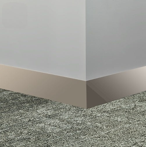 Johnsonite Castaway Rubber Millwork Contoured Wall Base - 2 1/2" X 96" X 1/4" Monument - Millwork Contoured Wall Base