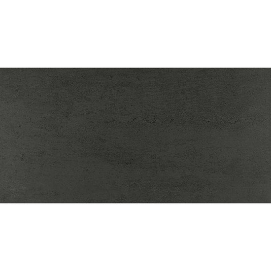 Theoretical Abstract Black Porcelain Tile - Matte - 12" x 24"