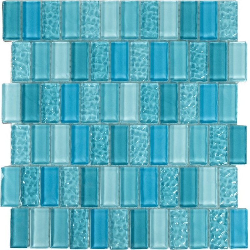 Aquatica Watercraft Coral Reef Glass Mosaic - 1" X 2" - Glossy