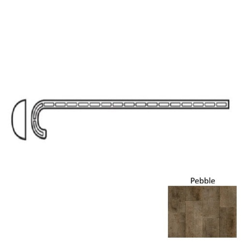 Natural Beauty Summit 12 Whispering Ridge Pebble Luxury Vinyl Moulding / Trim - 12" X 50" Stair Tread - Urethane