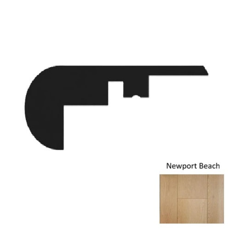 Paradise Newport Beach Laminate Wood Moulding / Trim - 94" Overlap Stair Nose - Wire Brushed