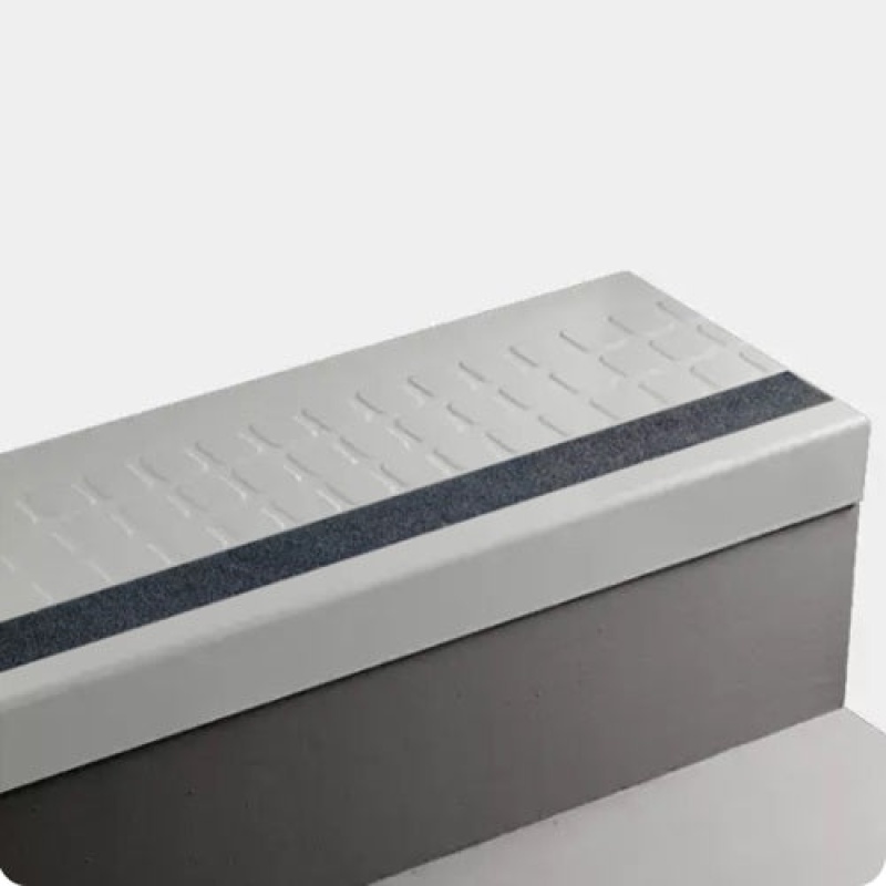Johnsonite Icicle Raised Square Rubber Stair Tread
