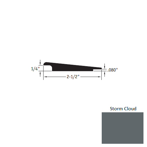 Johnsonite Storm Cloud Vinyl Moulding / Trim