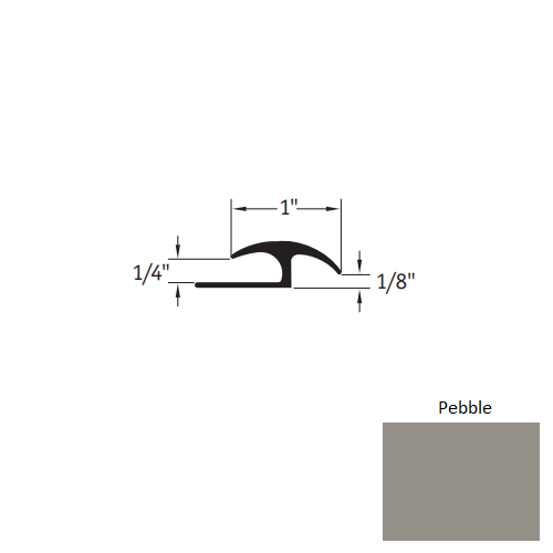 Johnsonite Pebble Vinyl Moulding / Trim Adaptor