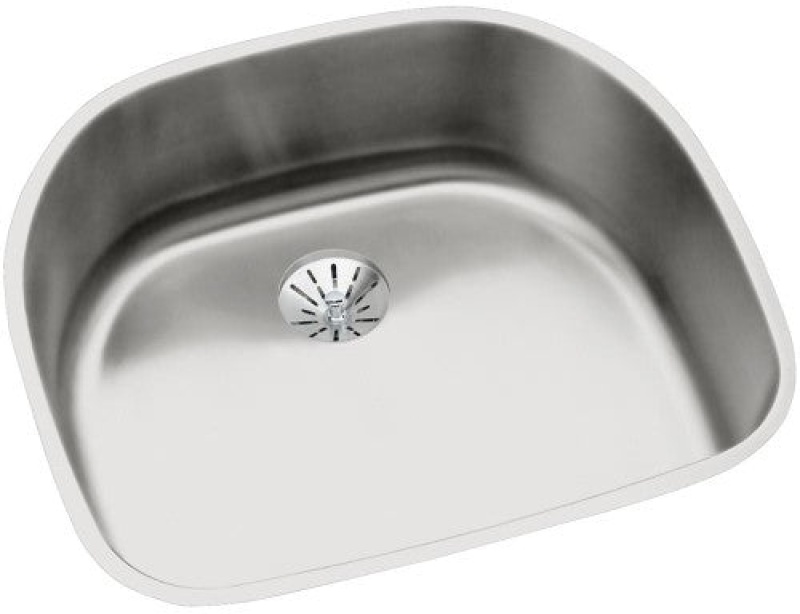 Lustertone Classic Stainless Steel Undermount Single Bowl Kitchen Sink