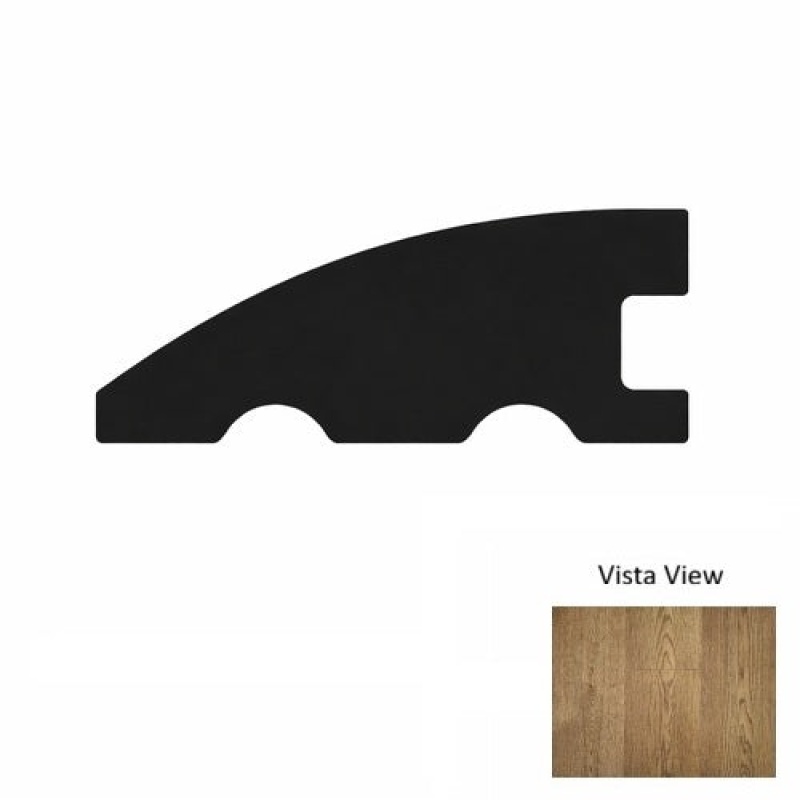 Elevate Vista View Hardwood Moulding / Trim - 78" Reducer - Wire Brushed