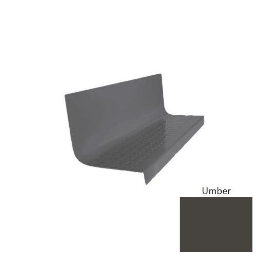 Flextones Umber Type 1701 Distinct Designs Rubber - 20 1/2" X 72" Stair Tread - Rgt Radial Ii Raised Disc Design