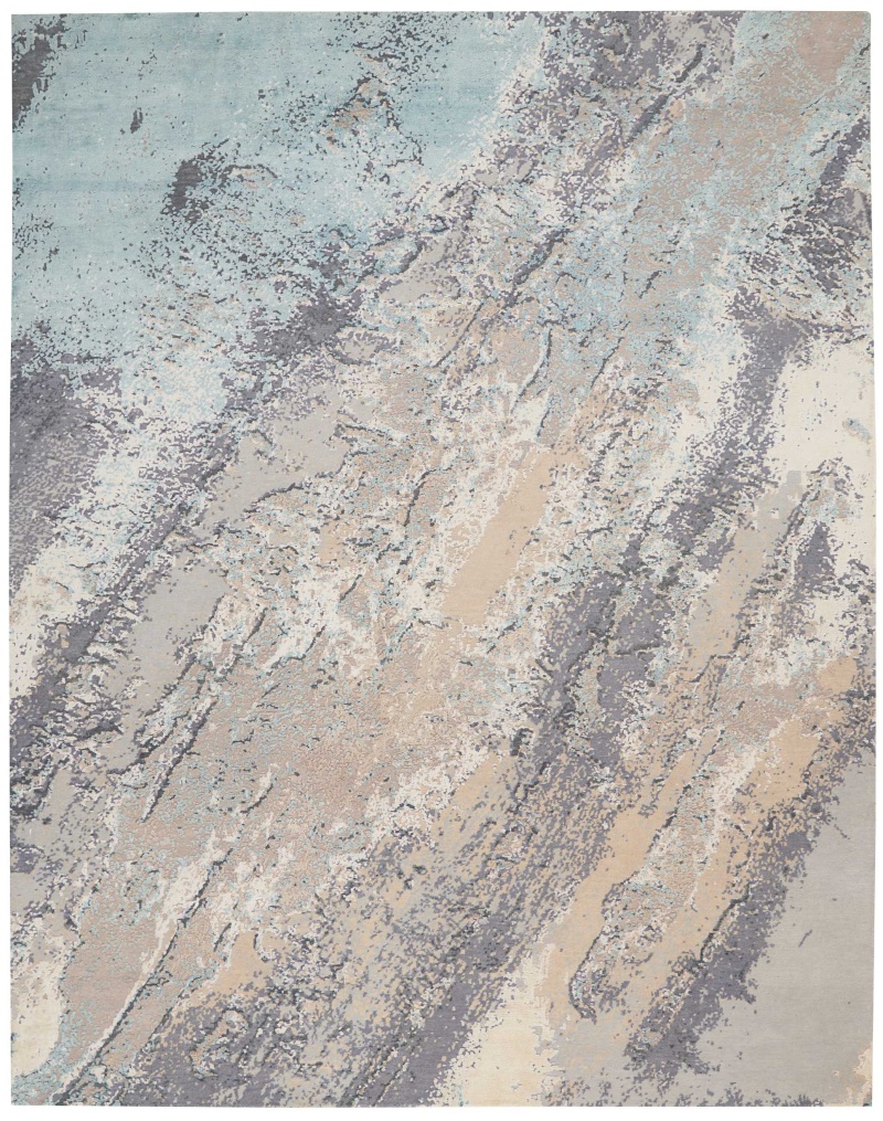 Christopher Guy Wool & Silk Birch Cgs25 Wool Blend Contemporary Area Rug - 9 Ft X 12 Ft - Birch