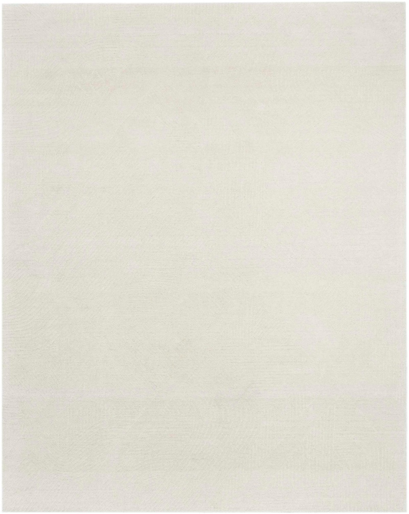 Nourison Pure Patterns Ivory Wool Area Rug – 4 ft x 6 ft