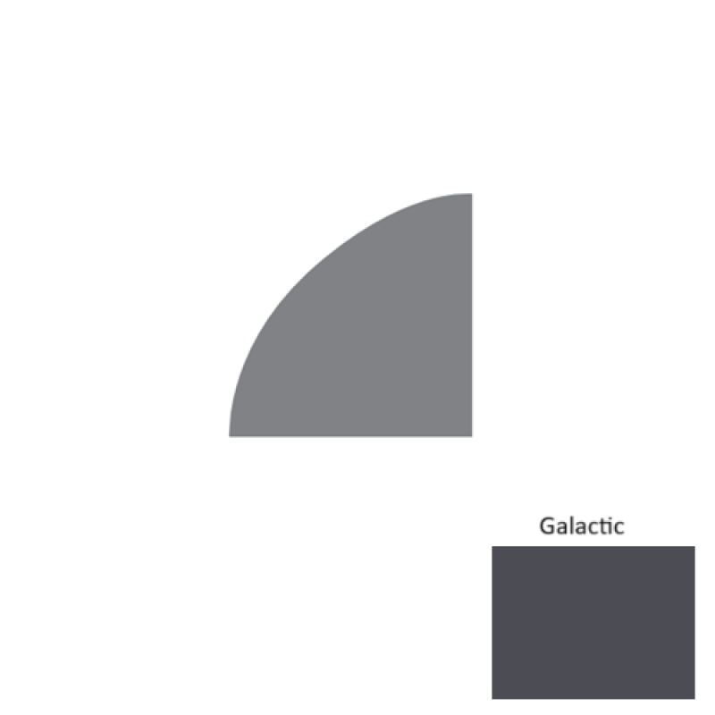 Contours Galactic Rubber Quarter Round Coil - Satin - 1/2" X 40 Ft