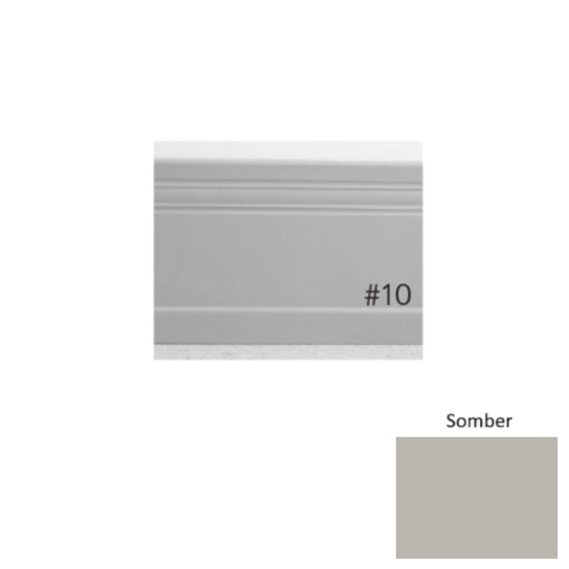 Pinnacle Plus #10 Serenity Somber Rubber Coil Wall Base - 4" X 60 Ft