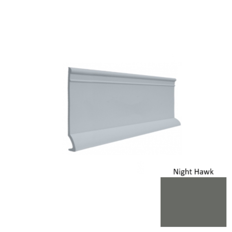 Contours #90 Intrigue Night Hawk Rubber Profiled Wall Base - Satin