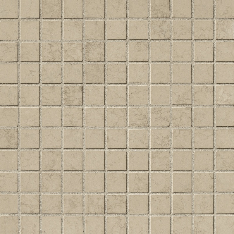 Nova Gray Limestone Mosaic - 1" X 1" - Honed
