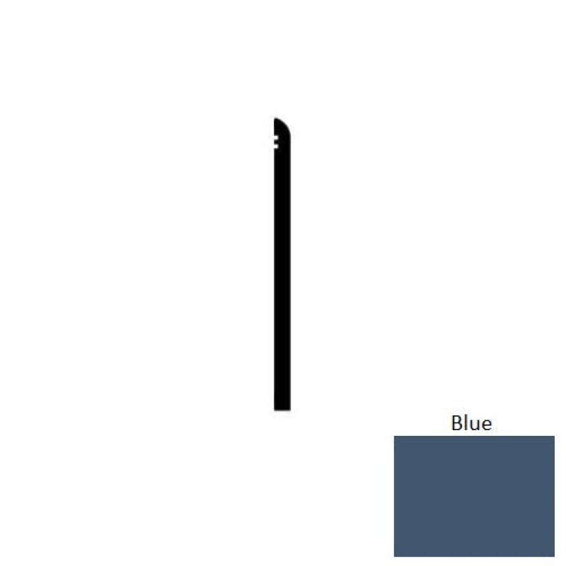 Blue Vinyl Wall Base 2 1/2" x 48" x .080"