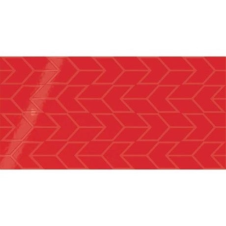 Showscape Currant Chevron Pattern Ceramic Tile - Gloss Textured - 12" X 24", Per Pack: 16 Sqft