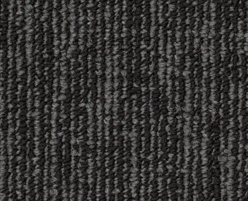 Clearance Sale! Fundamental Engrain Black Nylon Carpet - Pattern