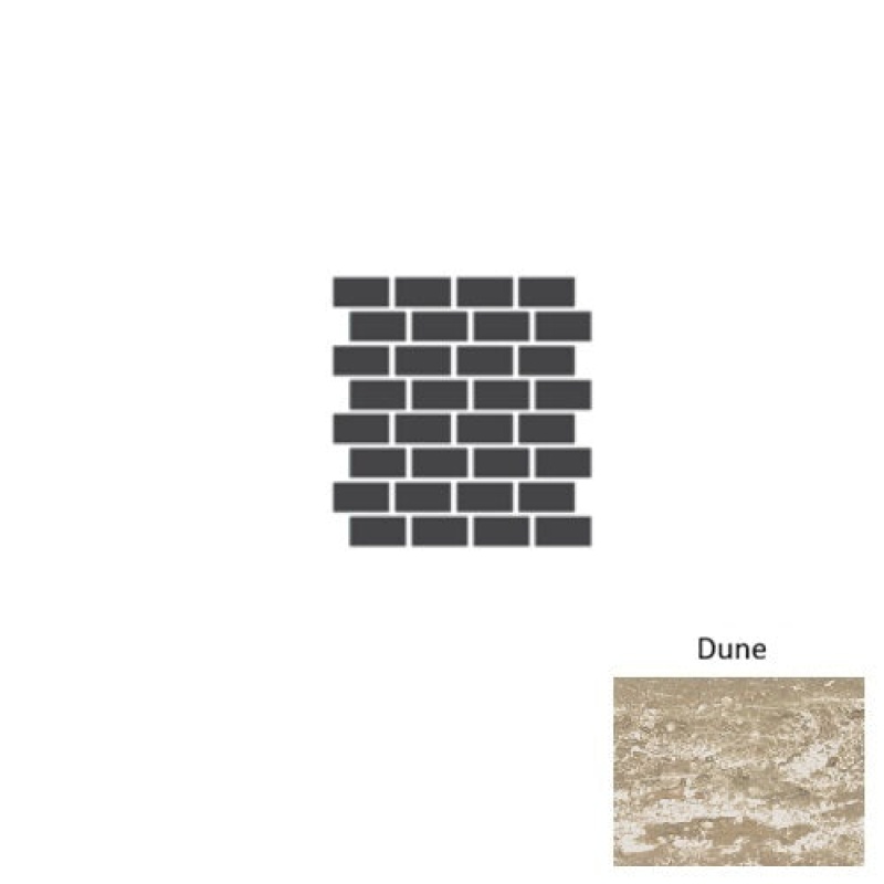 Heirlova Dune Porcelain Mosaic - 1.5" X 3" Brick - Matte
