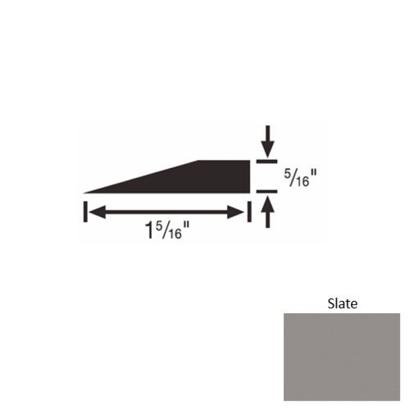 Solid 175 Slate Rubber Reducer Strip