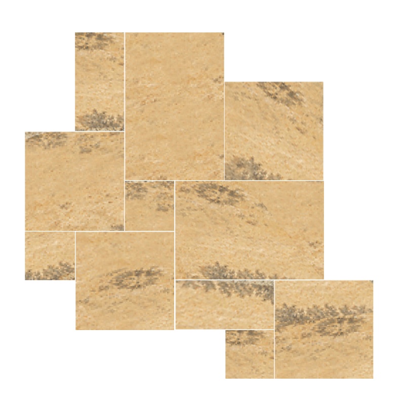 Autumn Mist Sandstone Paver Jumbo Pattern - Natural Cleft - Various Sizes