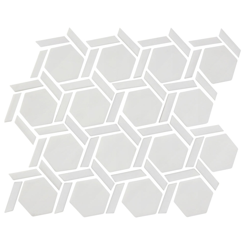Northern Lights Moon Glass Mosaic - Hexagon - Matte