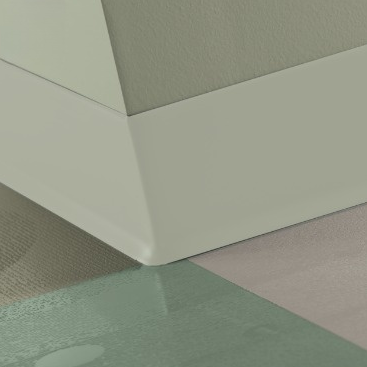 Johnsonite Macadamia Rubber Traditional Duracove Thermoplastic Wall Base - 4" X 48" X 1/8" Toe - Traditional Duracove Thermoplastic Wall Base