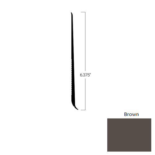 Brown Rubber Tightlock Resilient Cove Base