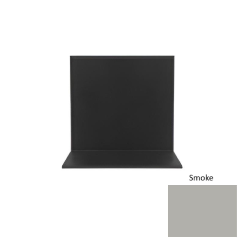 Pinnacle Smoke Rubber Sanitary Toe Wall Base - 4" X 48"