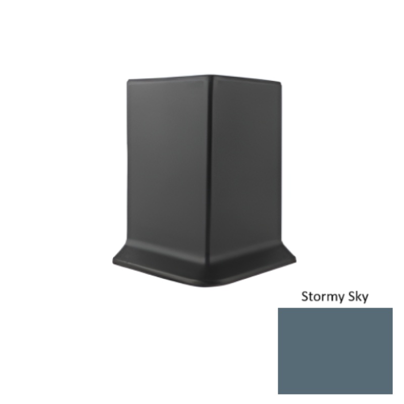 Stormy Sky Vinyl Moulding / Trim - 2 1/2" Outside Corner For 2 1/2" X 48 X .080" No Toe Wall Base - Outside Corner