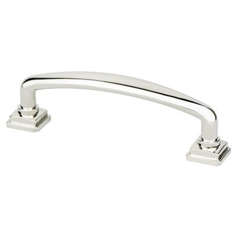 Berenson Tailored Traditional Zinc Arch Pull - Polished Nickel