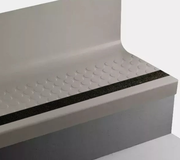 Johnsonite Grizzly Raised Round Rubber Stair Tread