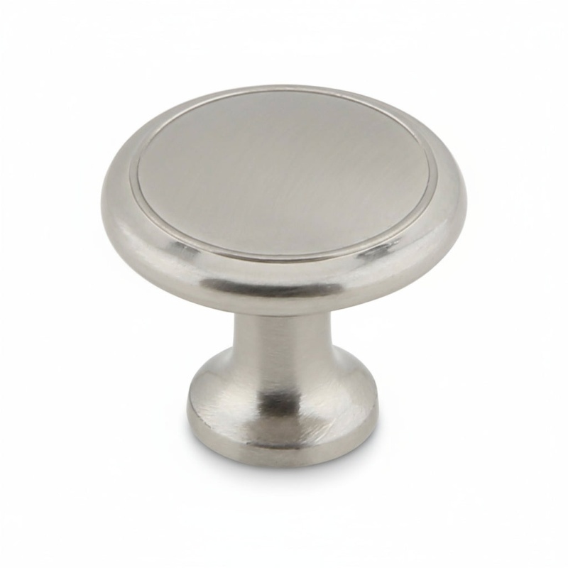 Silverline K2036 Zinc Alloy Cabinet Knob - Satin Nickel - 1 3/16" X 1 3/16"